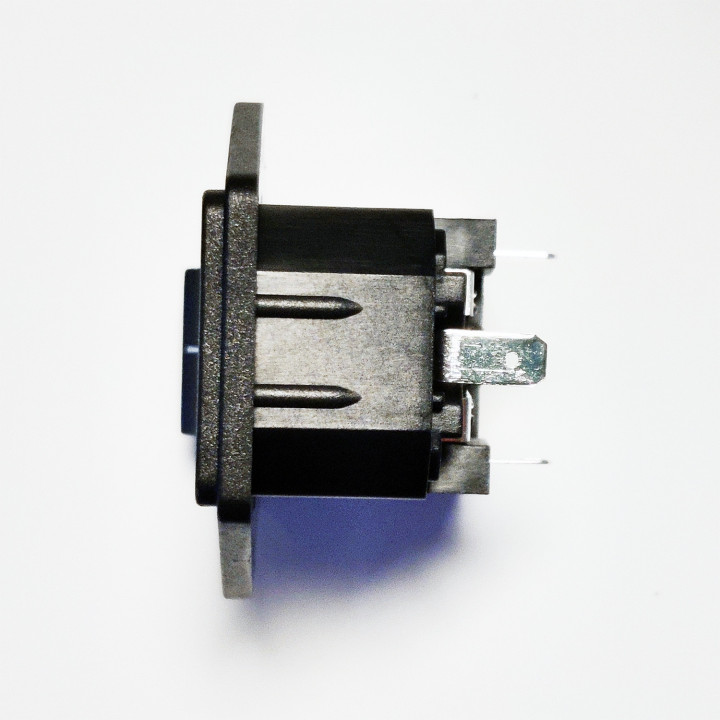 Modulo alimentazione IEC da pannello senza filtro - con interruttore