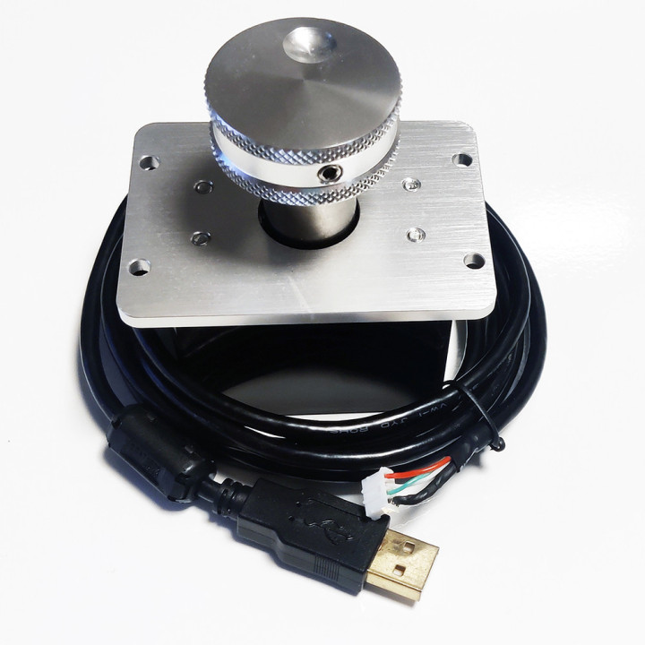 Spinner V2 Arcade Ruota da 38 mm con Cavo USB - per Arkanoid e simili