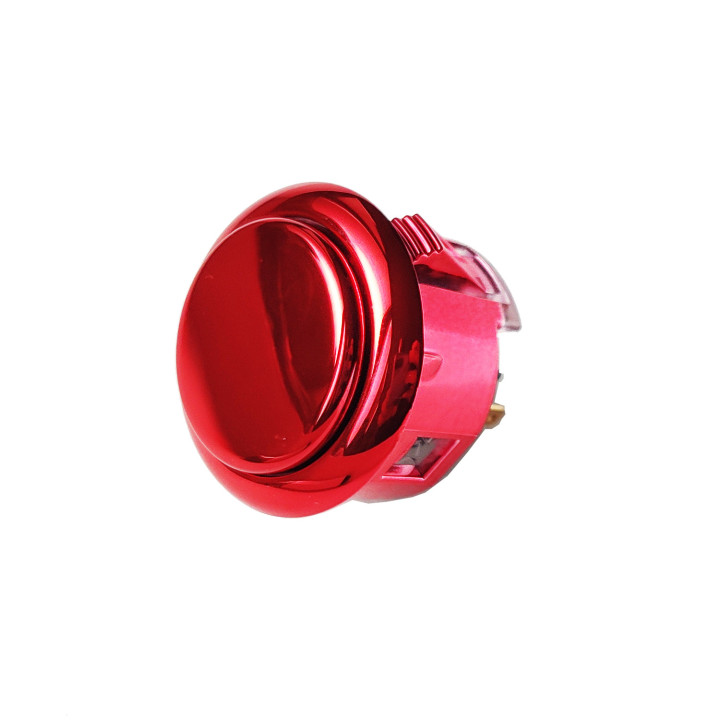 Sanwa 30mm Metallized Arcade Button For Cabinets - OBSJ-30