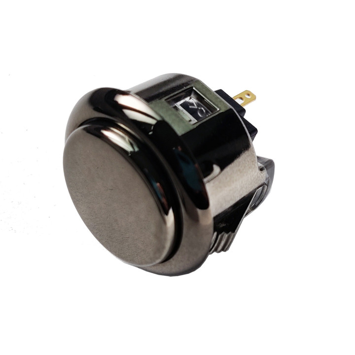 Sanwa 30mm Metallized Arcade Button For Cabinets - OBSJ-30