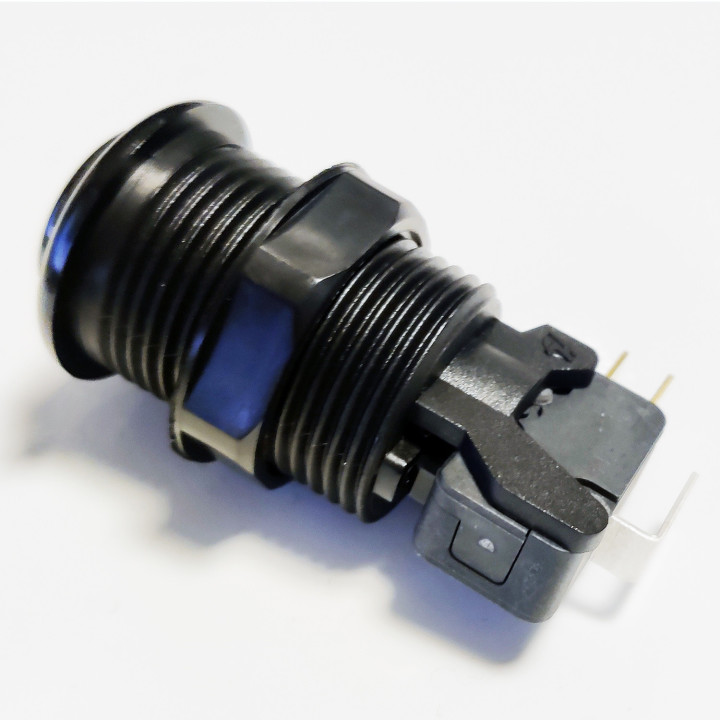 Arcade Button with Micron Concave Version for Cabinets and Gaming Systems