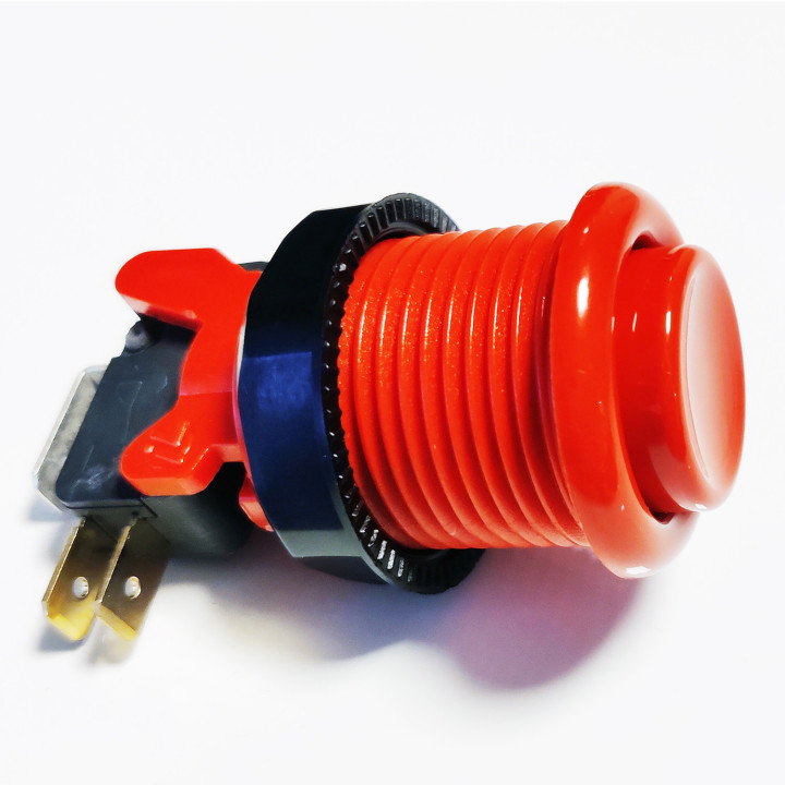 Arcade Button with Micron Concave Version for Cabinets and Gaming Systems