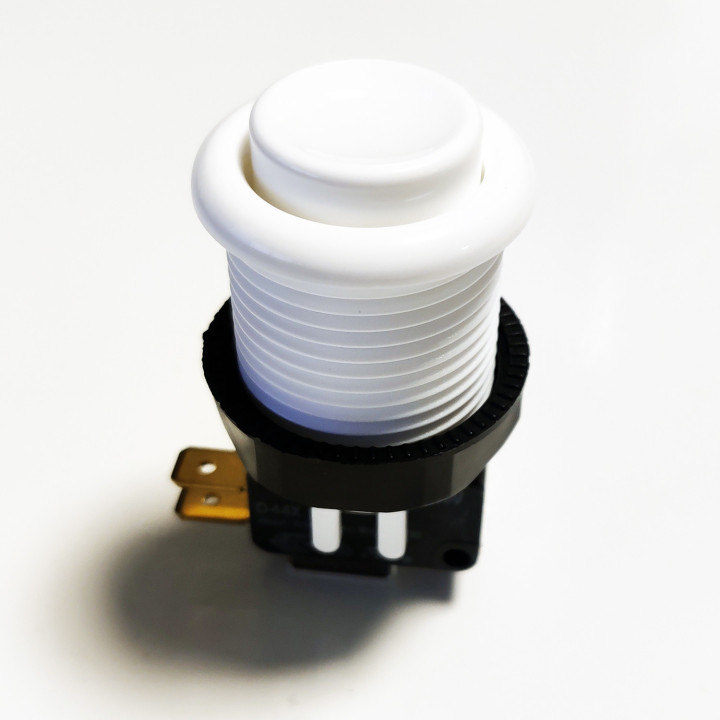 Arcade Button with Micron Concave Version for Cabinets and Gaming Systems