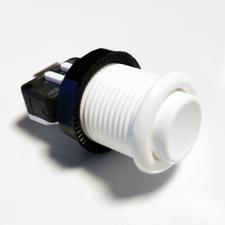 Arcade Button with Micron Concave Version for Cabinets and Gaming Systems