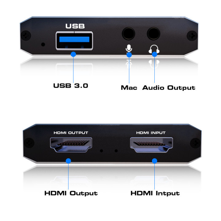Grabber Pass THRU Video Capture Card HDMI 4K 30HZ Camera Console and more