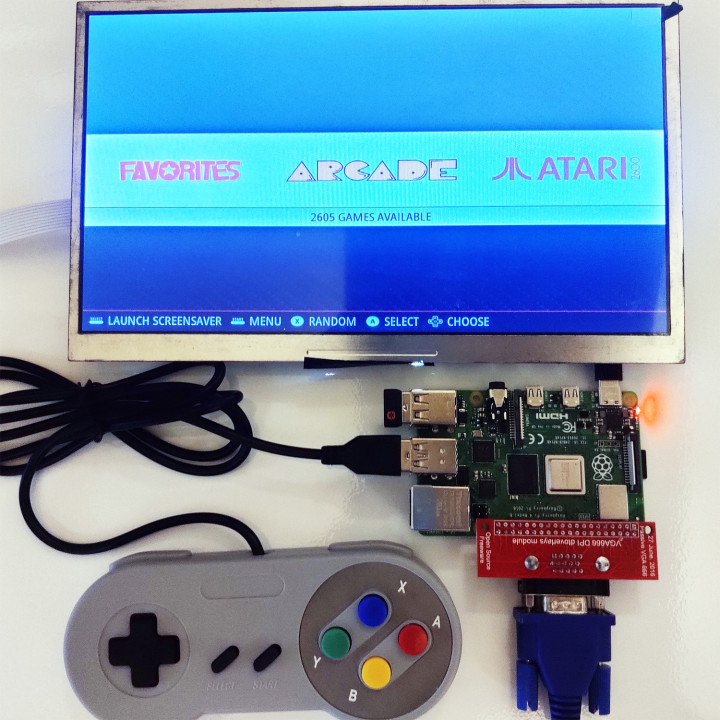 Scheda Hat VGA666 per Raspberry su Monitor VGA