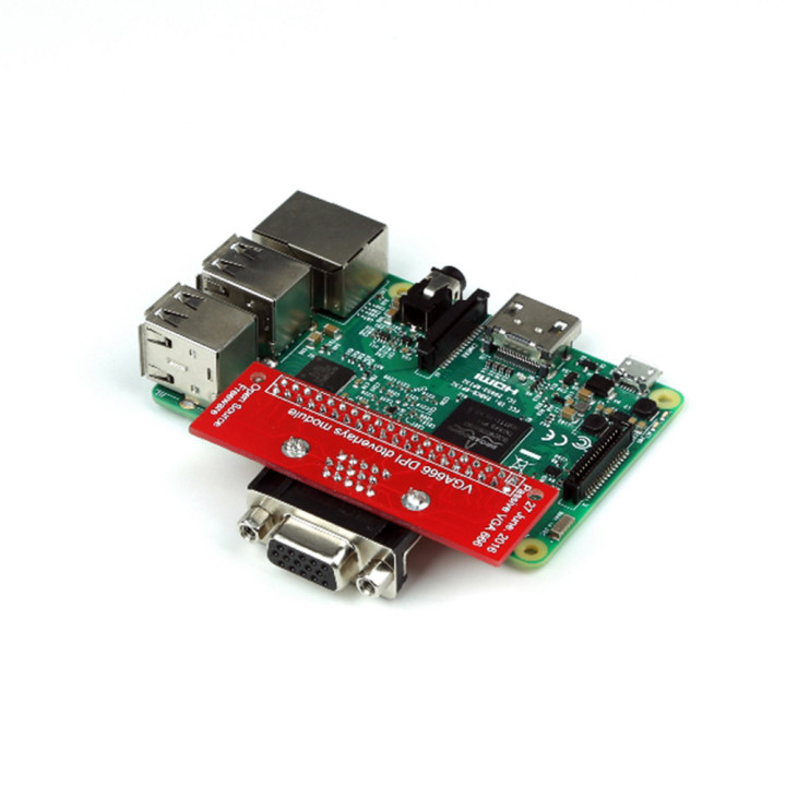 Scheda Hat VGA666 per Raspberry su Monitor VGA