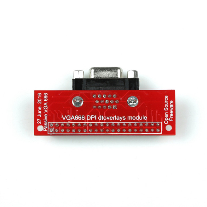 Scheda Hat VGA666 per Raspberry su Monitor VGA