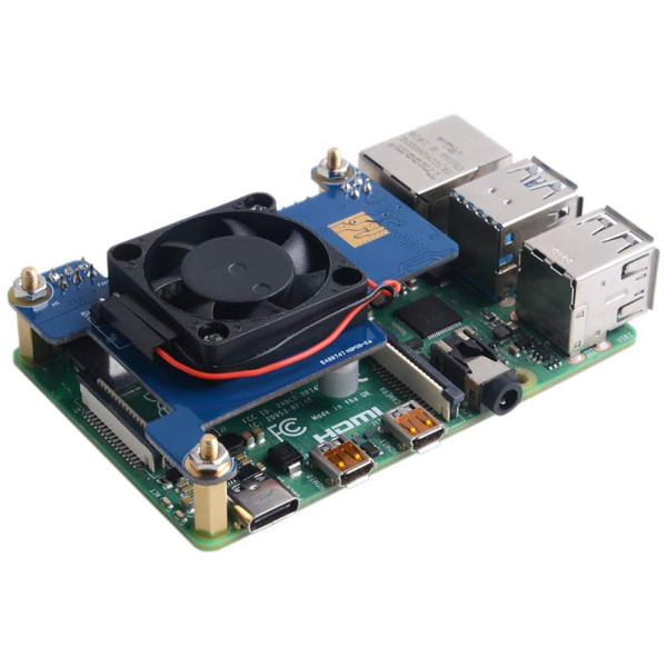 Modulo Poe Hat per Raspberry Pi3 e PI4 con Ventola