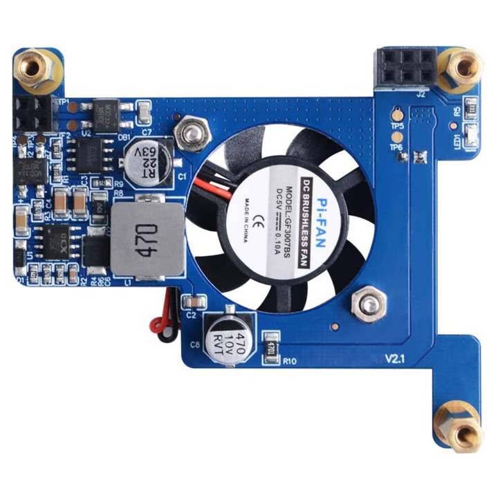 Poe Hat Module for Raspberry Pi3 and PI4 with Fan