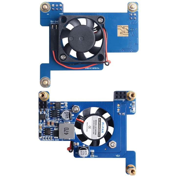 Modulo Poe Hat per Raspberry Pi3 e PI4 con Ventola