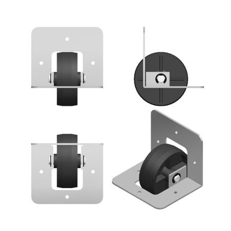Wide Wheel with Corner Support for Arcade Cabinet