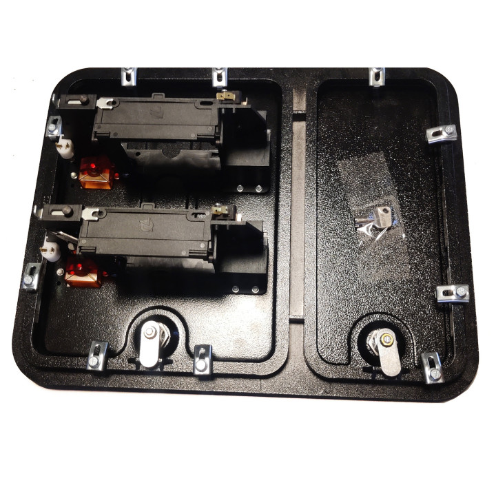P3202 Double door with two fronts for coin acceptors - With Collection Compartment