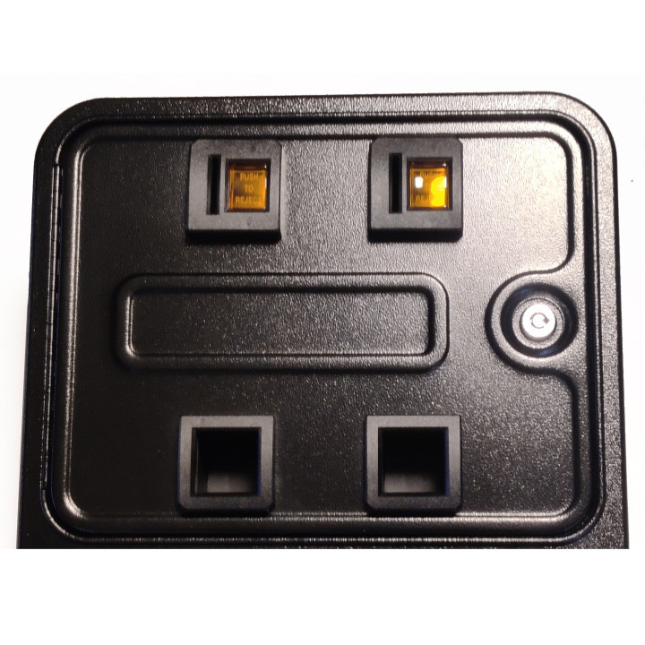 P3202 Porta Doppia con due Frontali per Monete - Con Vano di Raccolta