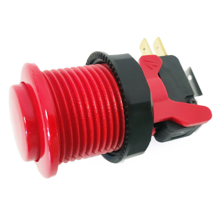 A02124 Pulsante Arcade Flat Convesso Diam. 30 mm