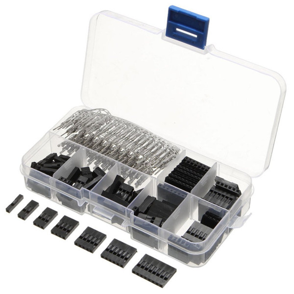 Kit 310 PCS Male / Female Pin Connectors Terminal to Crimp