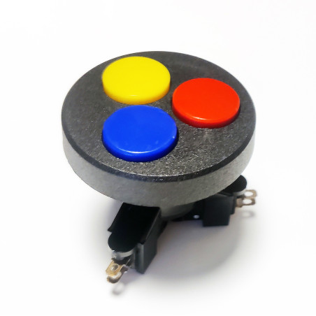 MOD 06/R Round Multi-Button Button - Triple Button
