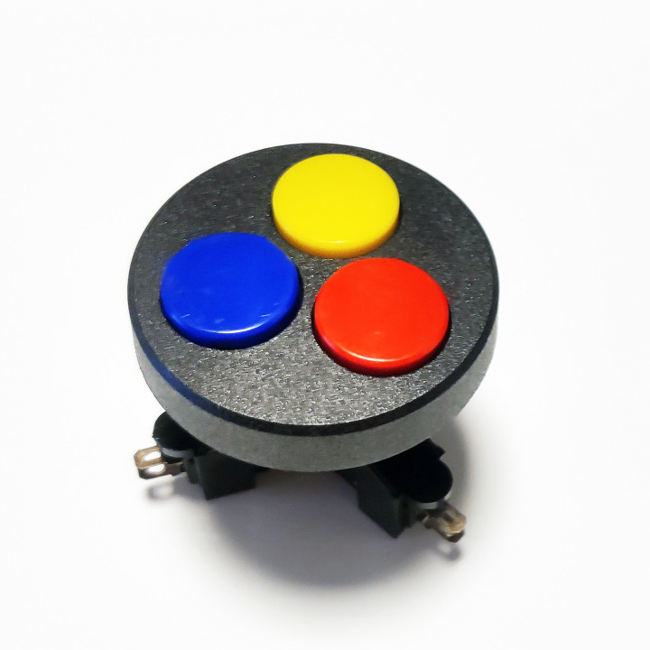 MOD 06/R Pulsante Multitasto Rotondo - Pulsante Triplo