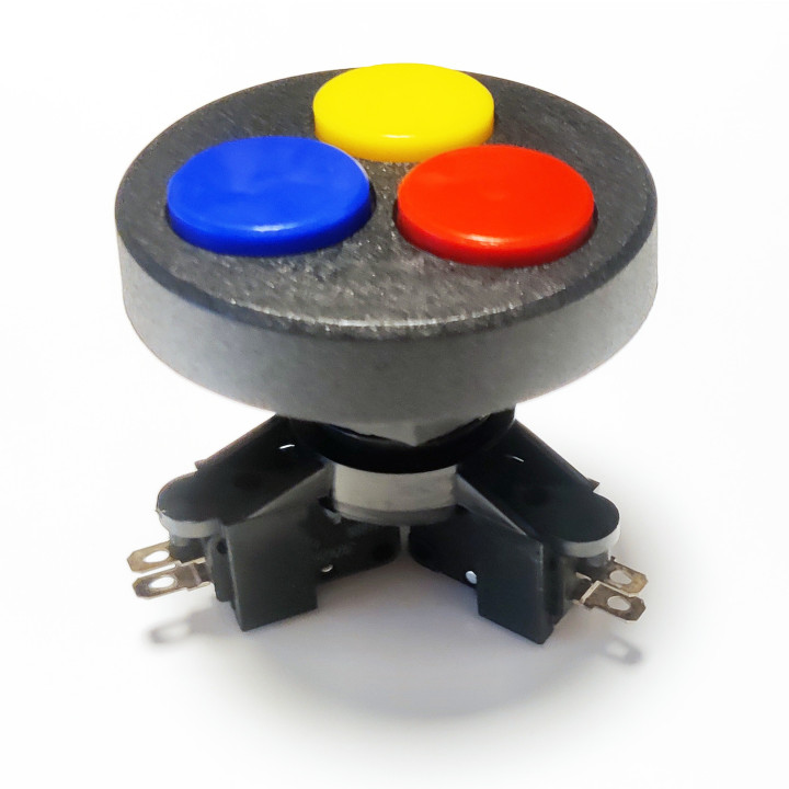 MOD 06/R Round Multi-Button Button - Triple Button