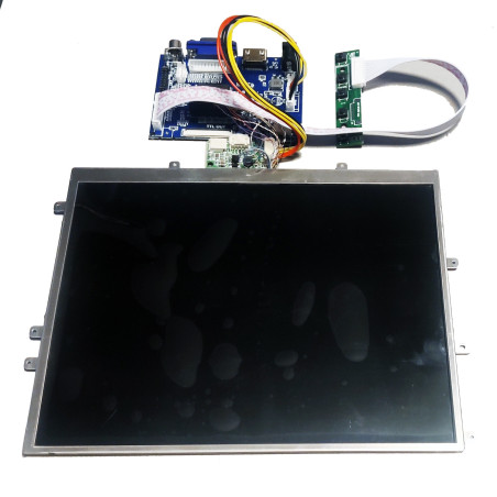 Display Lcd 9.7 pollici 4:3 1024x768 OpenFrame con Hdmi - VGA - AV