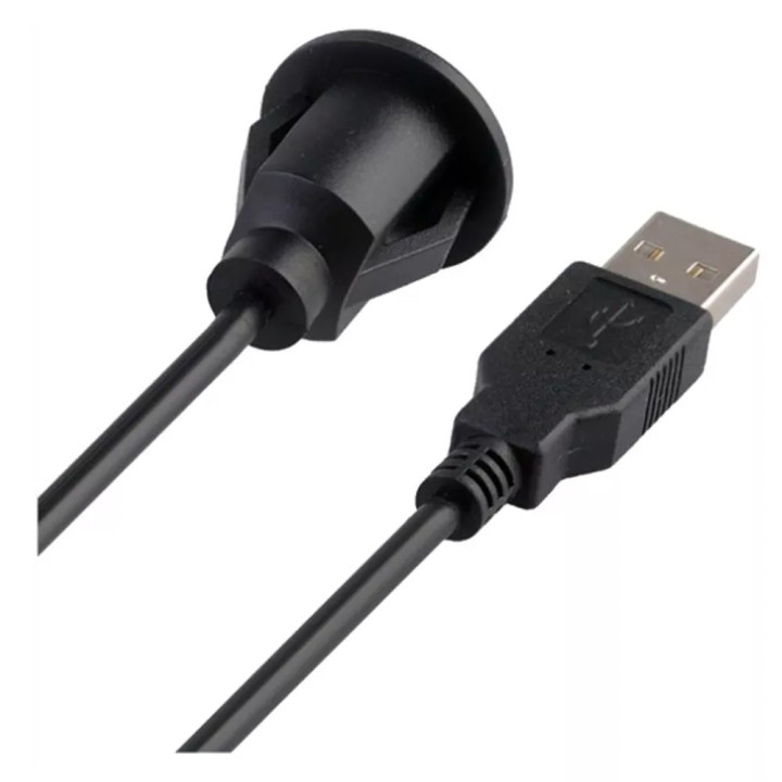 Presa Prolunga USB fissabile a pannello foro 24mm