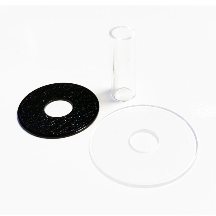 Sanwa JLF-CD anello e copertura asta finitura trasparente per Joystick JLF