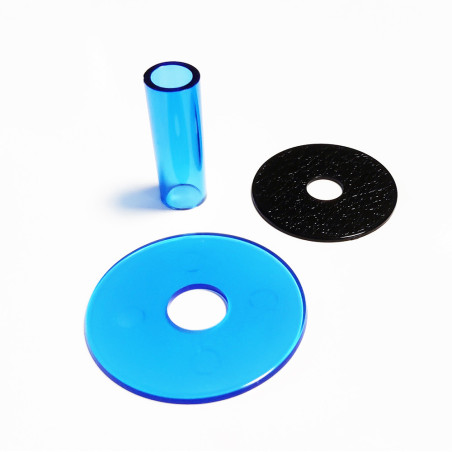 Sanwa JLF-CD anello e copertura asta finitura trasparente per Joystick JLF