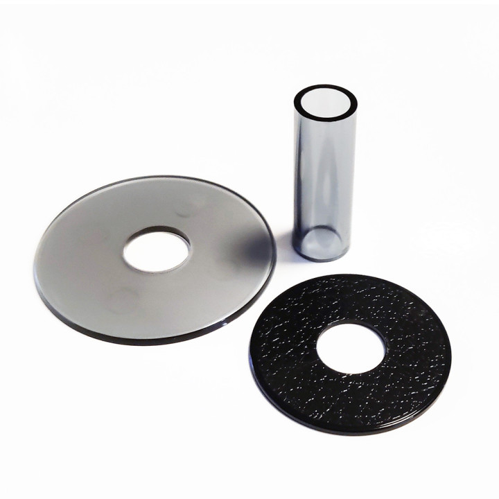 Sanwa JLF-CD anello e copertura asta finitura trasparente per Joystick JLF