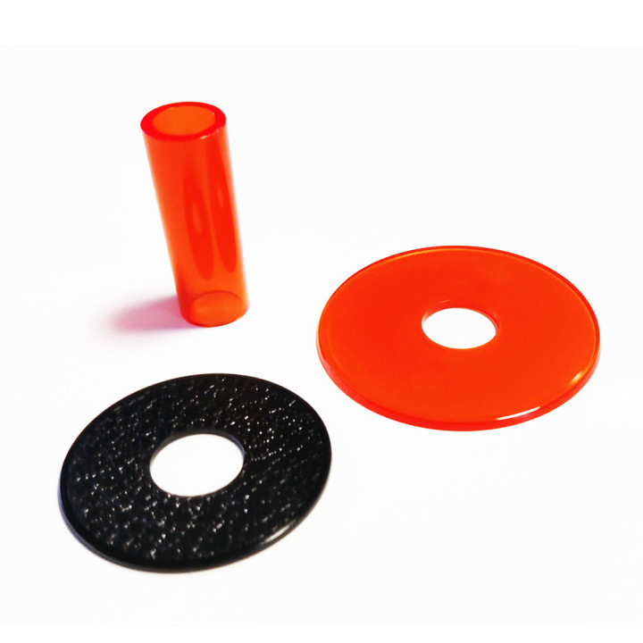 Sanwa JLF-CD anello e copertura asta finitura trasparente per Joystick JLF