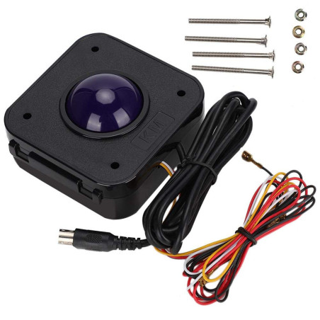 TrackBall Luminoso con Palla da 4,5 cm incluso Adattatore PS2 USB