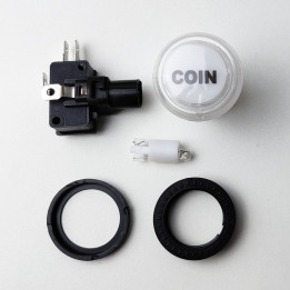COIN - Pulsante Arcade Luminoso a Led - 24mm