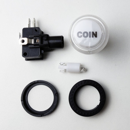 COIN - Pulsante Arcade Luminoso a Led - 24mm