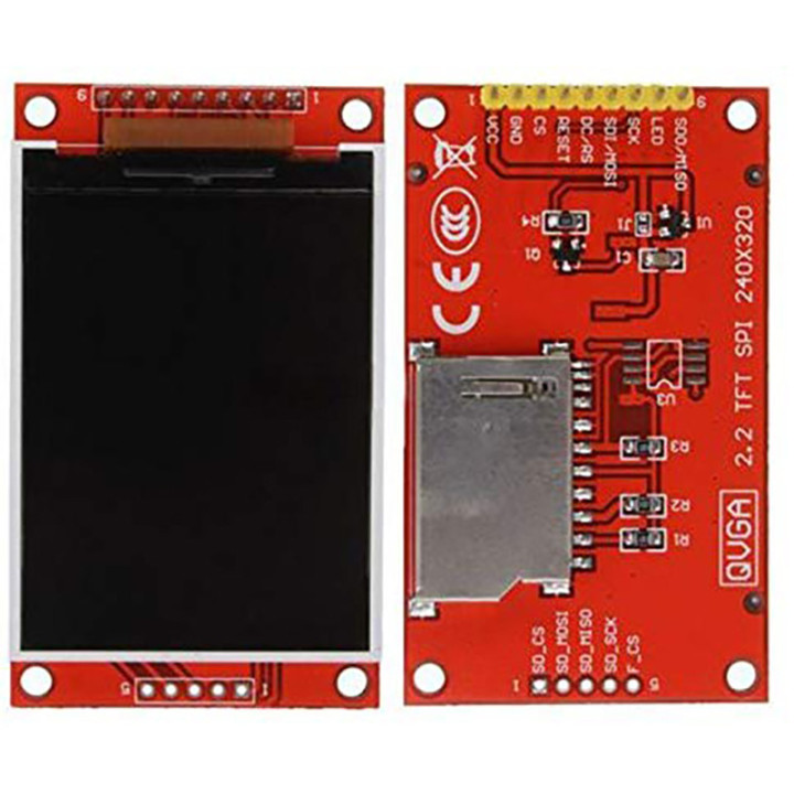 Display 2.2 Inch TFT 240x320 controller ILI9341 SPI interface Raspberry Lcd