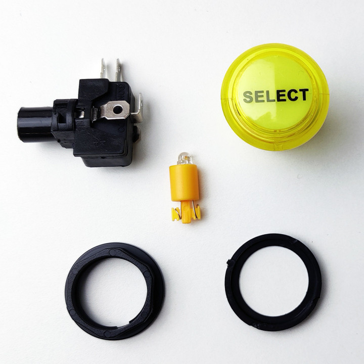 SELECT - Pulsante Arcade Luminoso a Led - 24mm