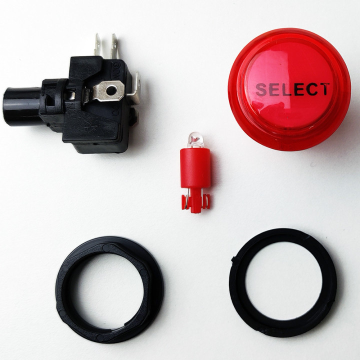 SELECT - Pulsante Arcade Luminoso a Led - 24mm