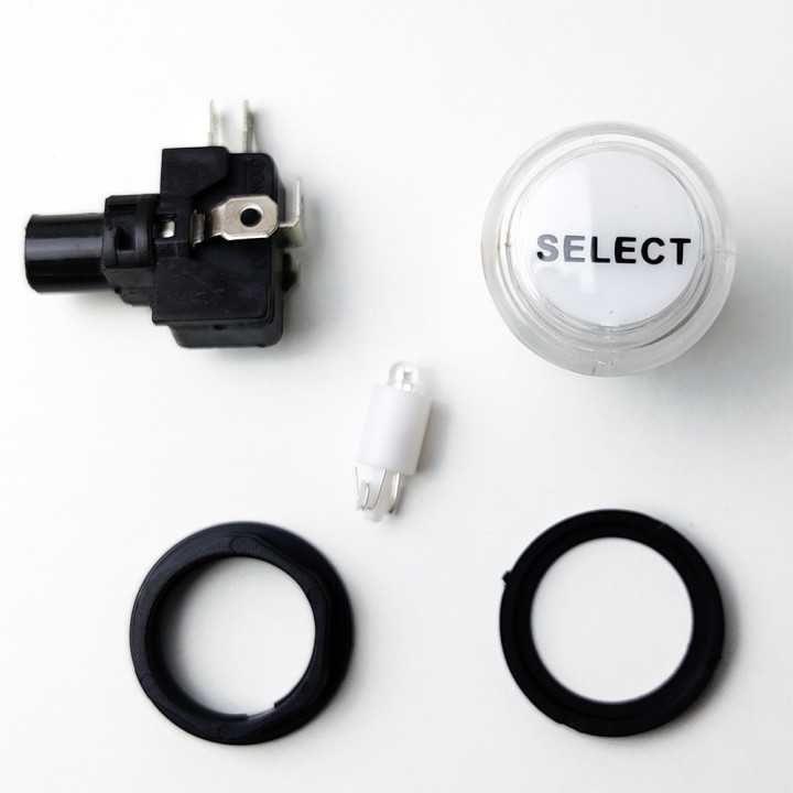 SELECT - Pulsante Arcade Luminoso a Led - 24mm