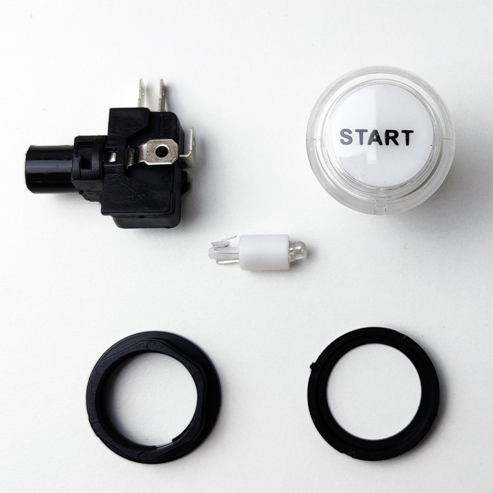 START - Pulsante Arcade Luminoso a Led - 24mm