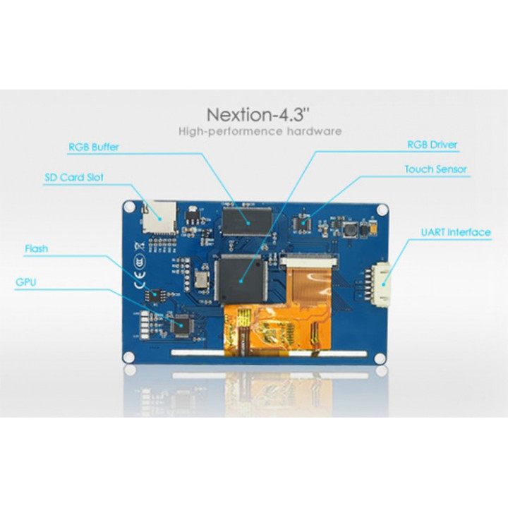 Nextion NX4827T043 Display Touch Screen 4,3 pollici - Serie Basic Resistivo