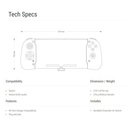 Retroflag Handheld Controller Gamepad for Console Switch Retroflag Handheld Controller Gamepad for Console Switch