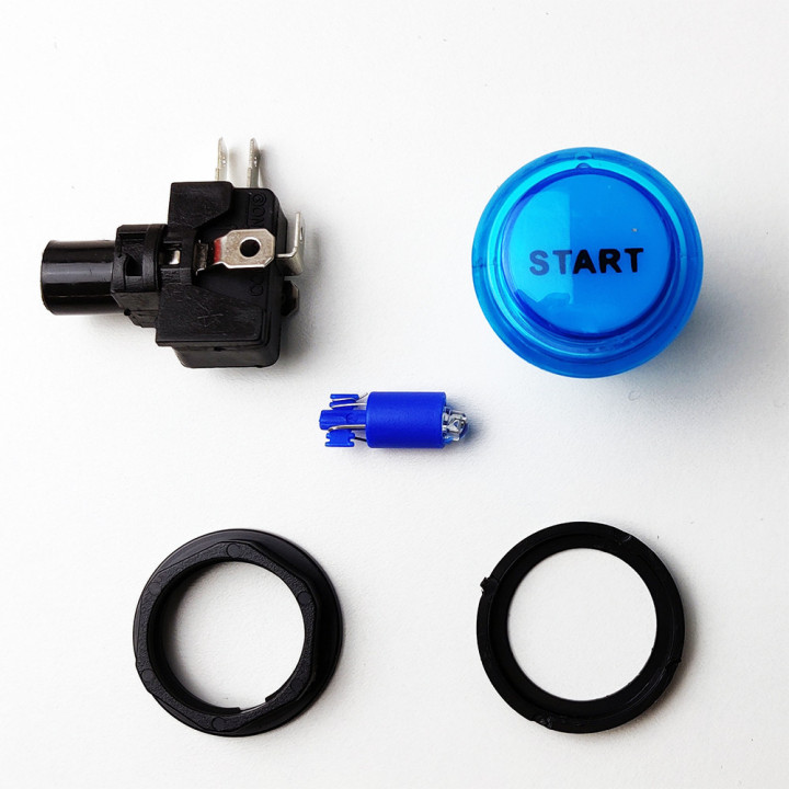 START - Pulsante Arcade Luminoso a Led - 24mm