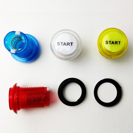 START - Pulsante Arcade Luminoso a Led - 24mm