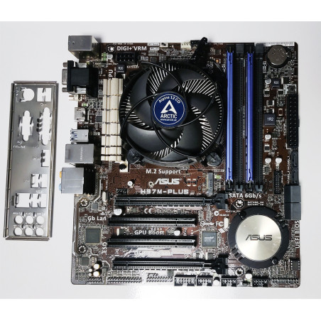 USATO - Scheda Madre H97M-PLUS + Cpu I5-4570T + Ram Kingston 8GB