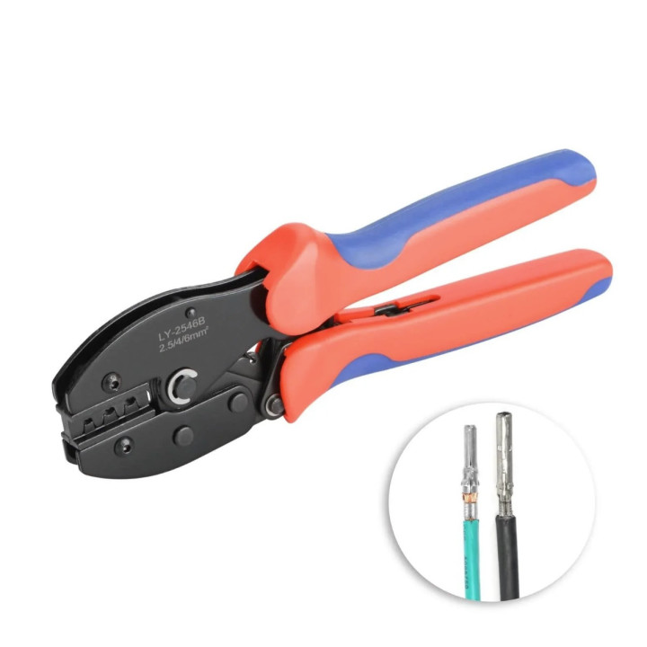 Pinza per Crimpare connettori MC4 da 2,5 - 4 - 6 mm