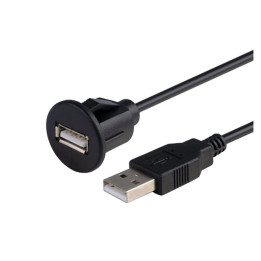 Presa Prolunga USB fissabile a pannello foro 24mm