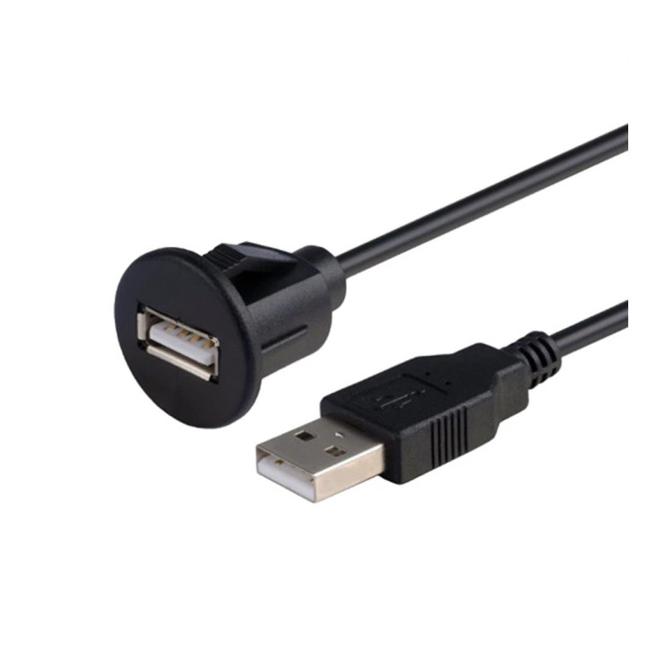 Presa Prolunga USB fissabile a pannello foro 24mm