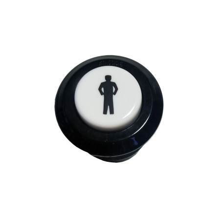 MOD.07/C Edierre Pulsante Fondo Nero - Stampato Logo Player 1 - 2