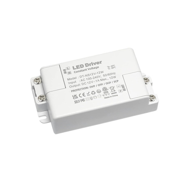 Compact power supply 220V to 12V DC - 12W for LEDs