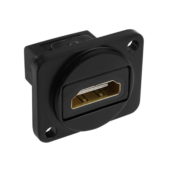 Panel-mountable HDMI 1.4 connector