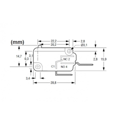 HP Edierre Button Microswitch - Micron for Buttons