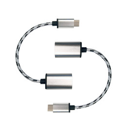 Cavo Adattatore OTG USB-C to USB-A 3.0 da 18 cm - Set 2 pezzi